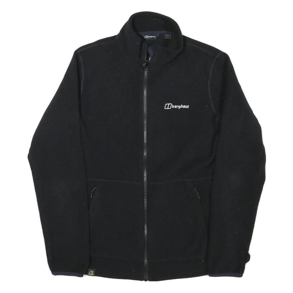 BERGHAUS Womens Black Jacket M Polyester Blend Zip Fleece Outdoor Casual