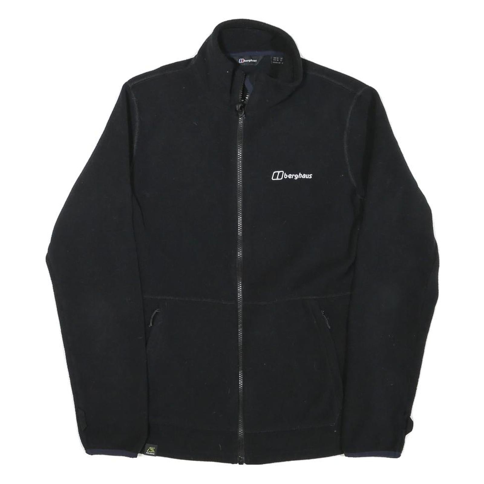 BERGHAUS Womens Black Jacket M Polyester Blend Zip Fleece Outdoor Casual