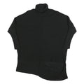 FIRETRAP Womens Black Plain Jumper Roll Neck Chunky Knit M Fashion Pullover