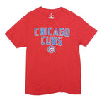 FANATICS Mens Red Chicago Cubs Graphic T-Shirt M Short Sleeve Crew Neck Cotton