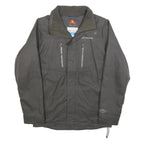 COLUMBIA Mens Grey Jacket S Polyester Blend Zip Outdoor Coat