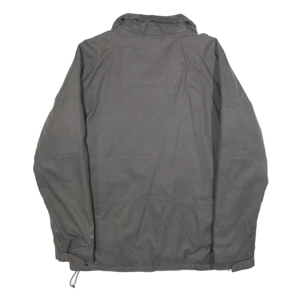 COLUMBIA Mens Grey Jacket S Polyester Blend Zip Outdoor Coat