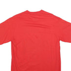 MAJESTIC Mens Red Texas Rangers World Series Graphic T-Shirt M Short Sleeve Crew