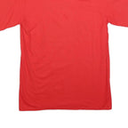 MAJESTIC Mens Red Texas Rangers World Series Graphic T-Shirt M Short Sleeve Crew