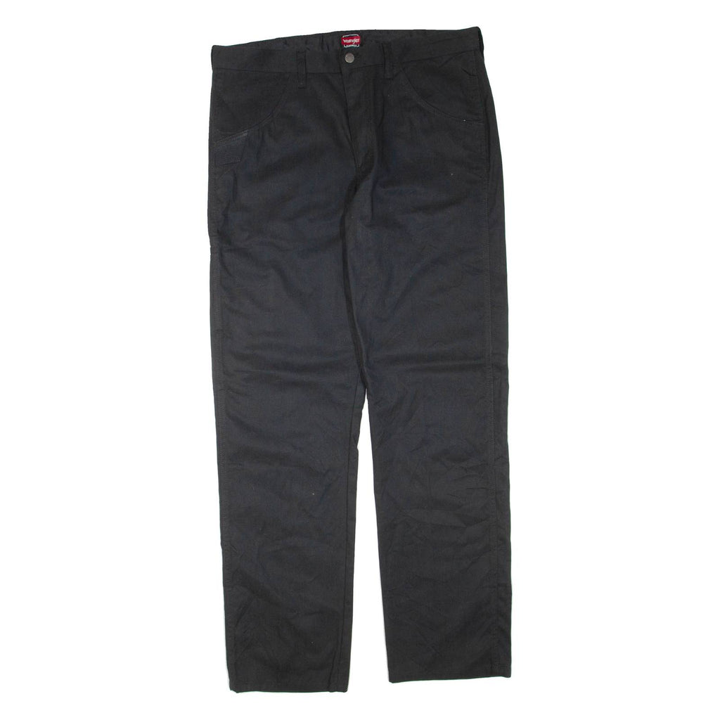 WRANGLER Workwear Mens Trousers Black Regular Straight W36 L34