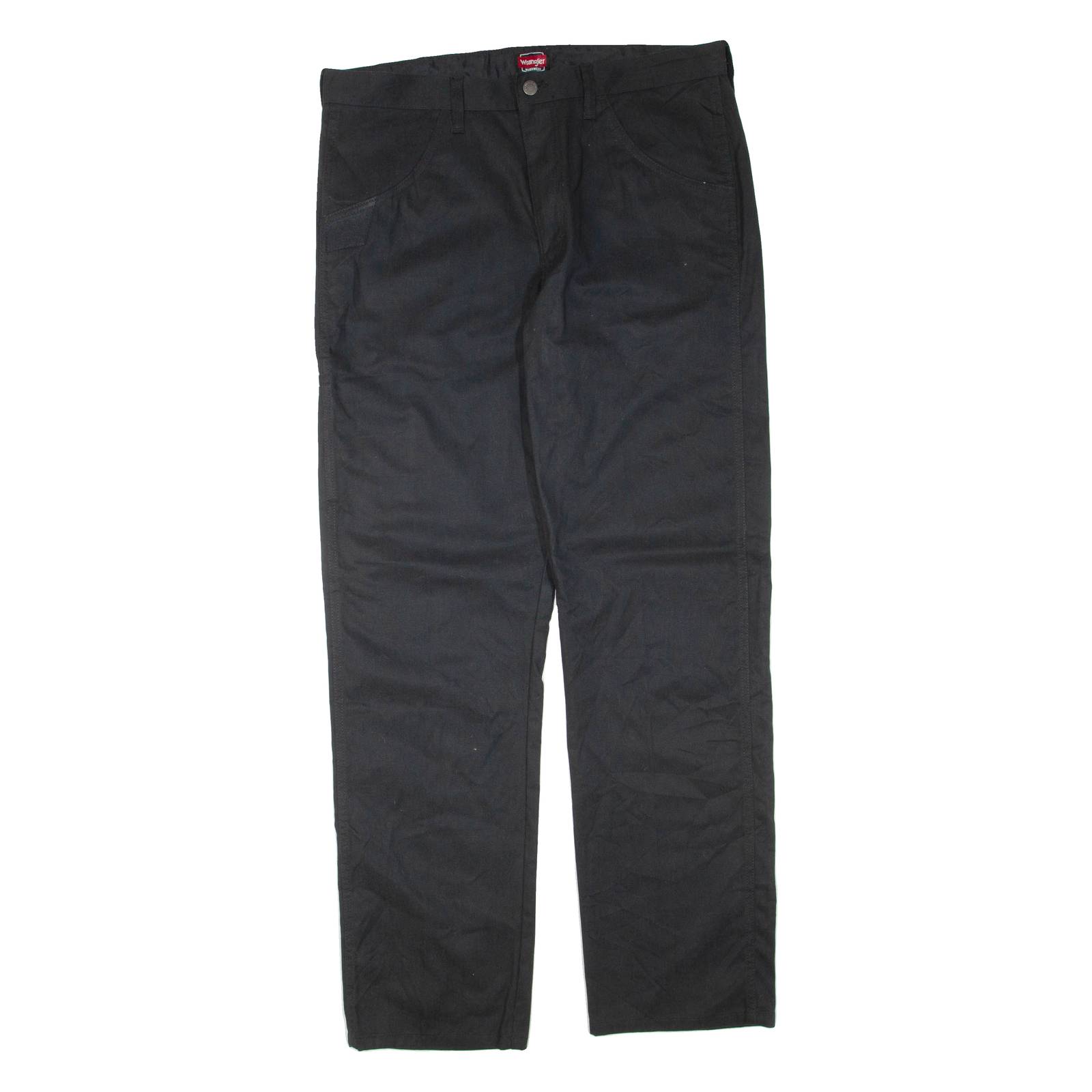 WRANGLER Workwear Mens Trousers Black Regular Straight W36 L34
