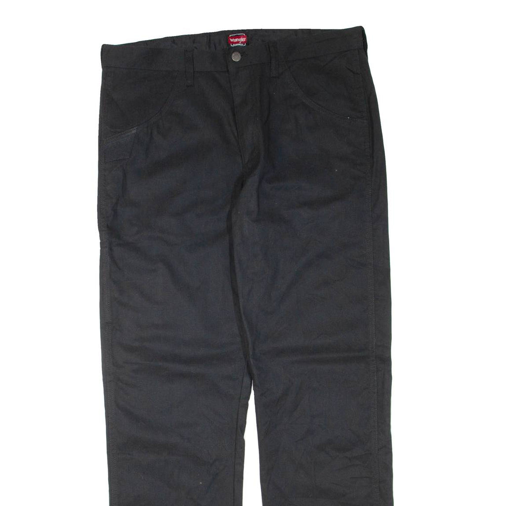 WRANGLER Workwear Mens Trousers Black Regular Straight W36 L34