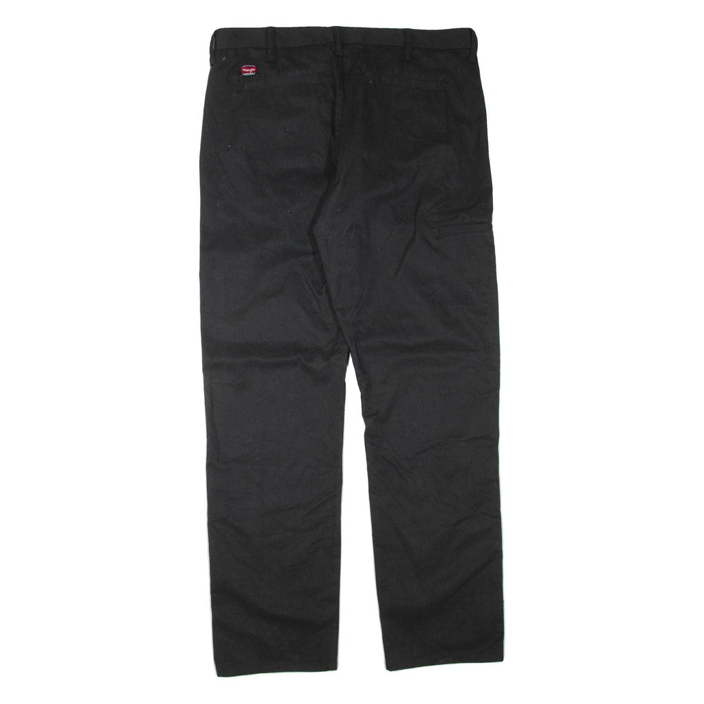 WRANGLER Workwear Mens Trousers Black Regular Straight W36 L34