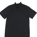 KENZO Womens Black Cotton Blend Tiger Logo Day Dress Short Sleeve M