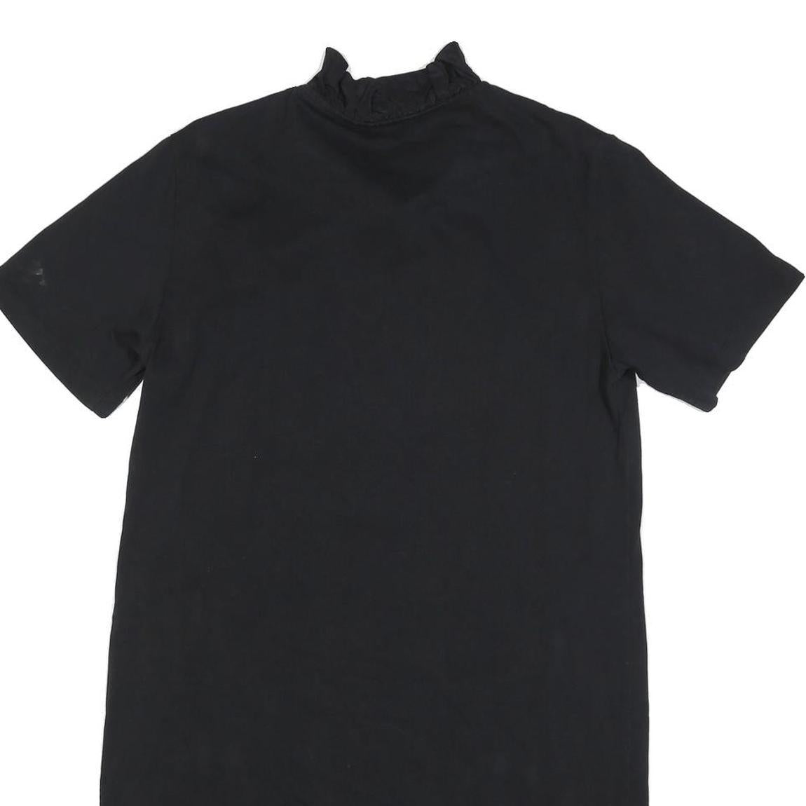 KENZO Womens Black Cotton Blend Tiger Logo Day Dress Short Sleeve M