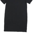 KENZO Womens Black Cotton Blend Tiger Logo Day Dress Short Sleeve M