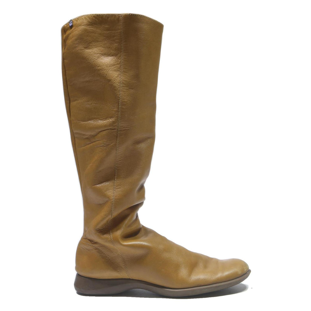 CM BY CALLAGHAN Womens Casual Tan Leather Knee High Boots UK 6 Comfortable