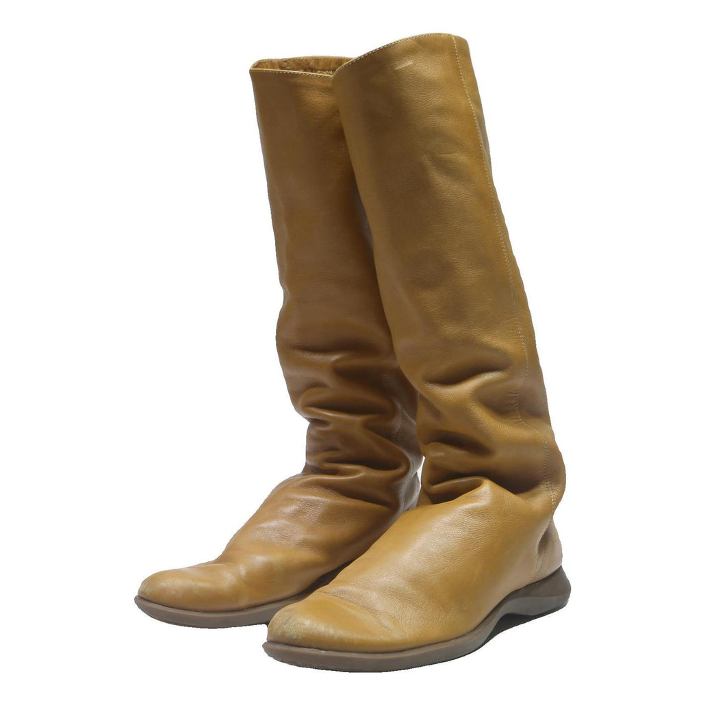CM BY CALLAGHAN Womens Casual Tan Leather Knee High Boots UK 6 Comfortable