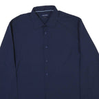 NAUTICA Mens Blue Slim Fit Shirt L Long Sleeve Button Closure Classic Collar
