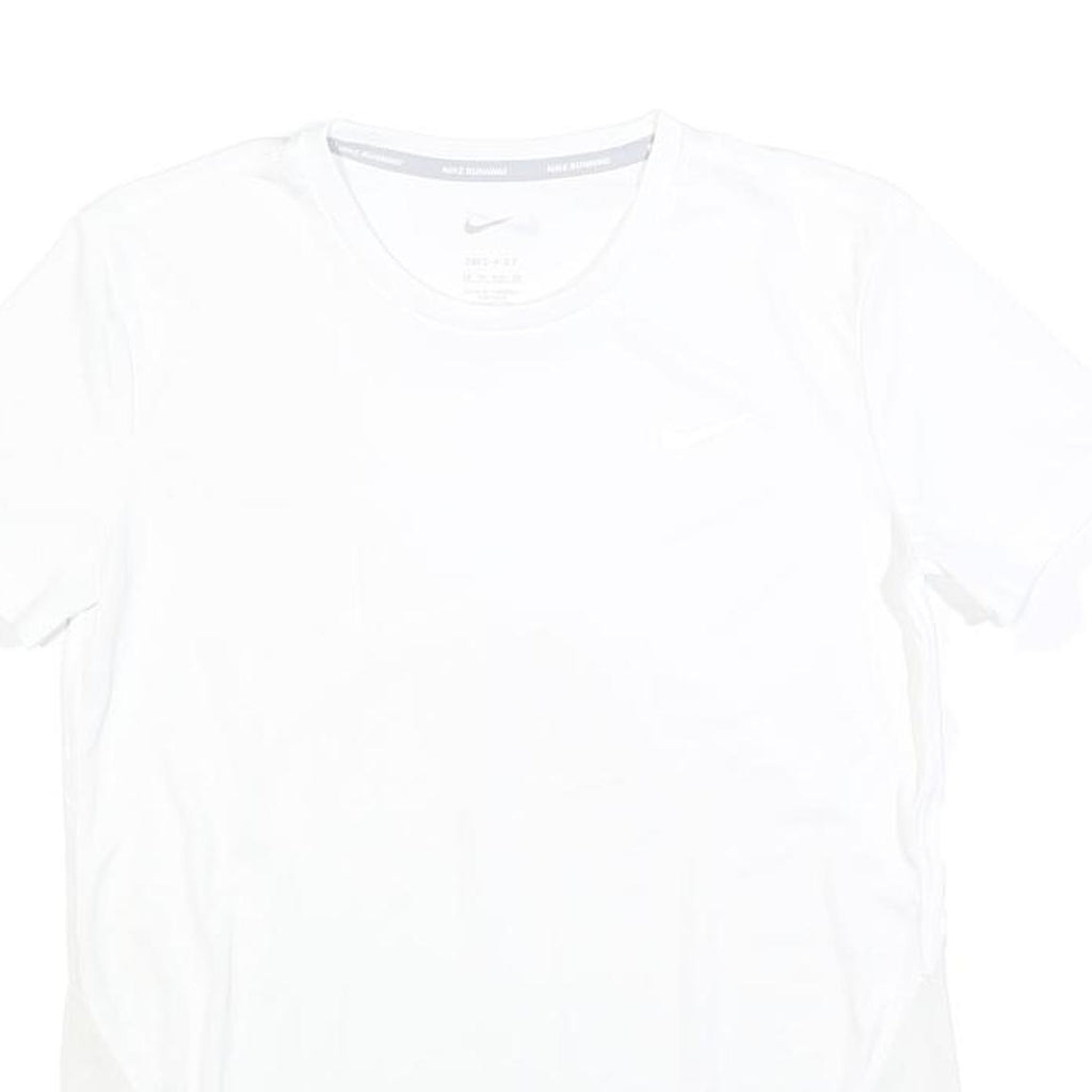 NIKE Mens White Running T-Shirt XS Short Sleeve Crew Neck Lightweight