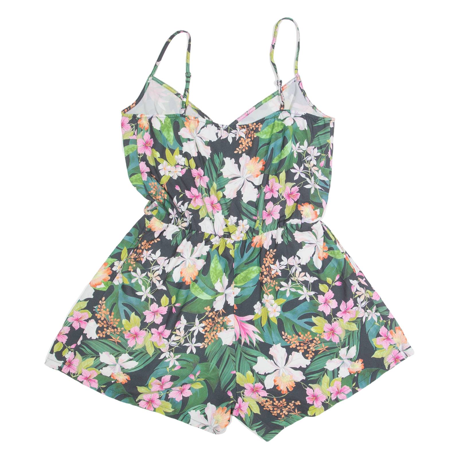 TALLY WEIJL Womens Playsuit Black Floral Wide-Leg S