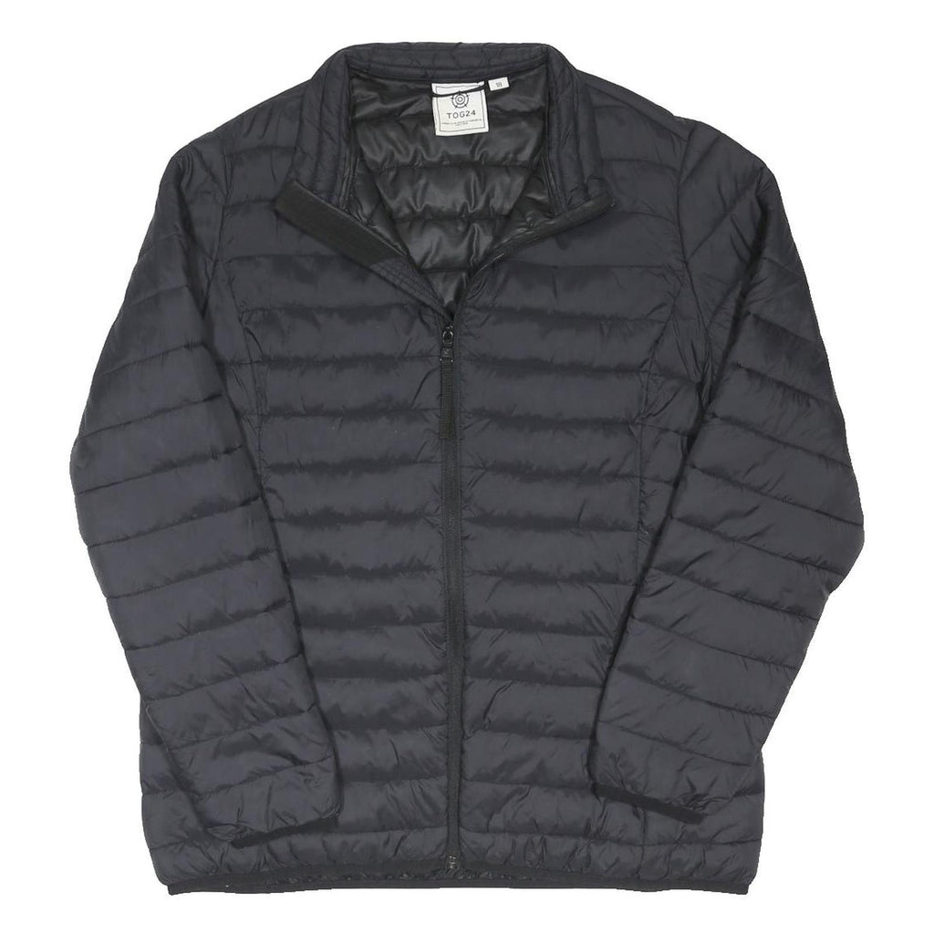 TOG24 Womens Black Quilted Jacket UK 18 Polyester Blend Zip Lightweight