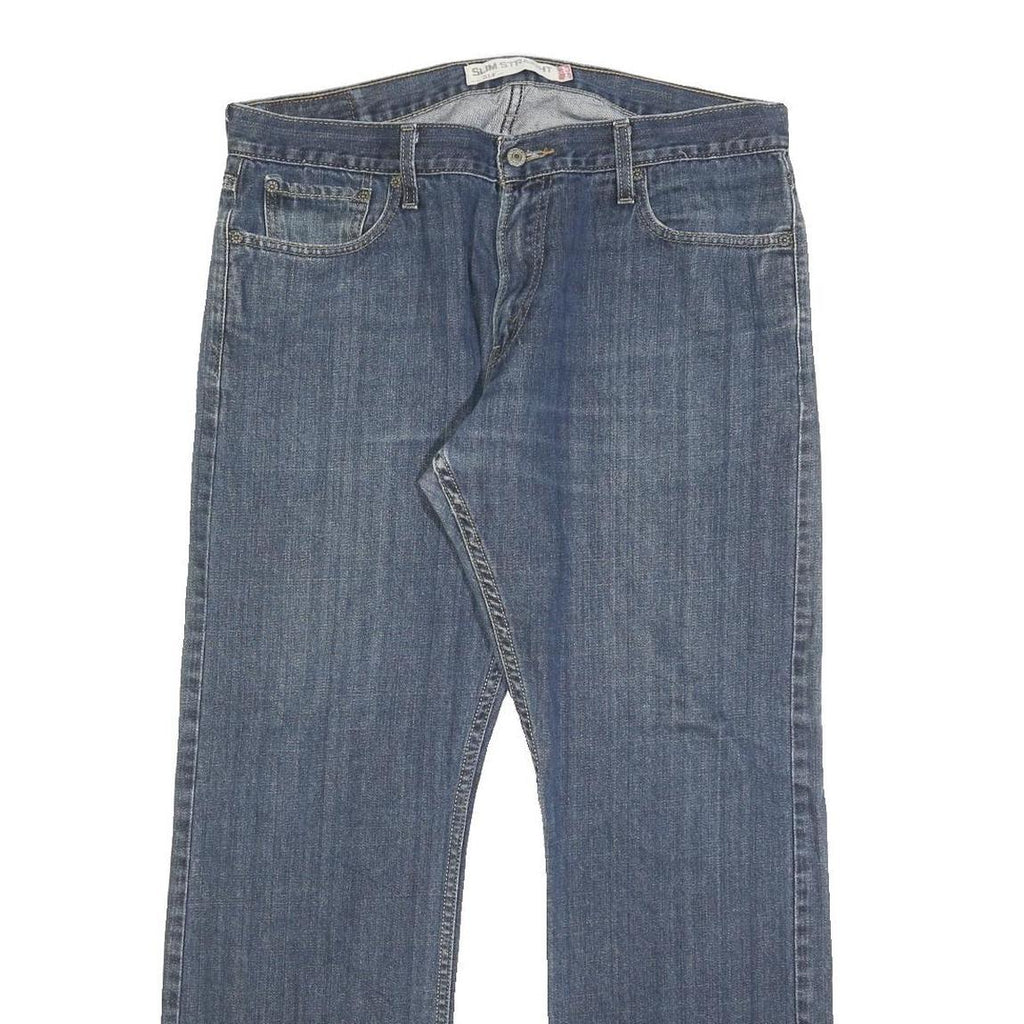 LEVI'S 514 SLIM Mens Jeans Blue Slim Straight Denim Medium W36 L30 Authentic