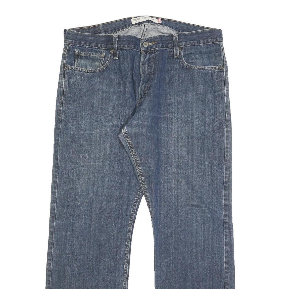 LEVI'S 514 SLIM Mens Jeans Blue Slim Straight Denim Medium W36 L30 Authentic