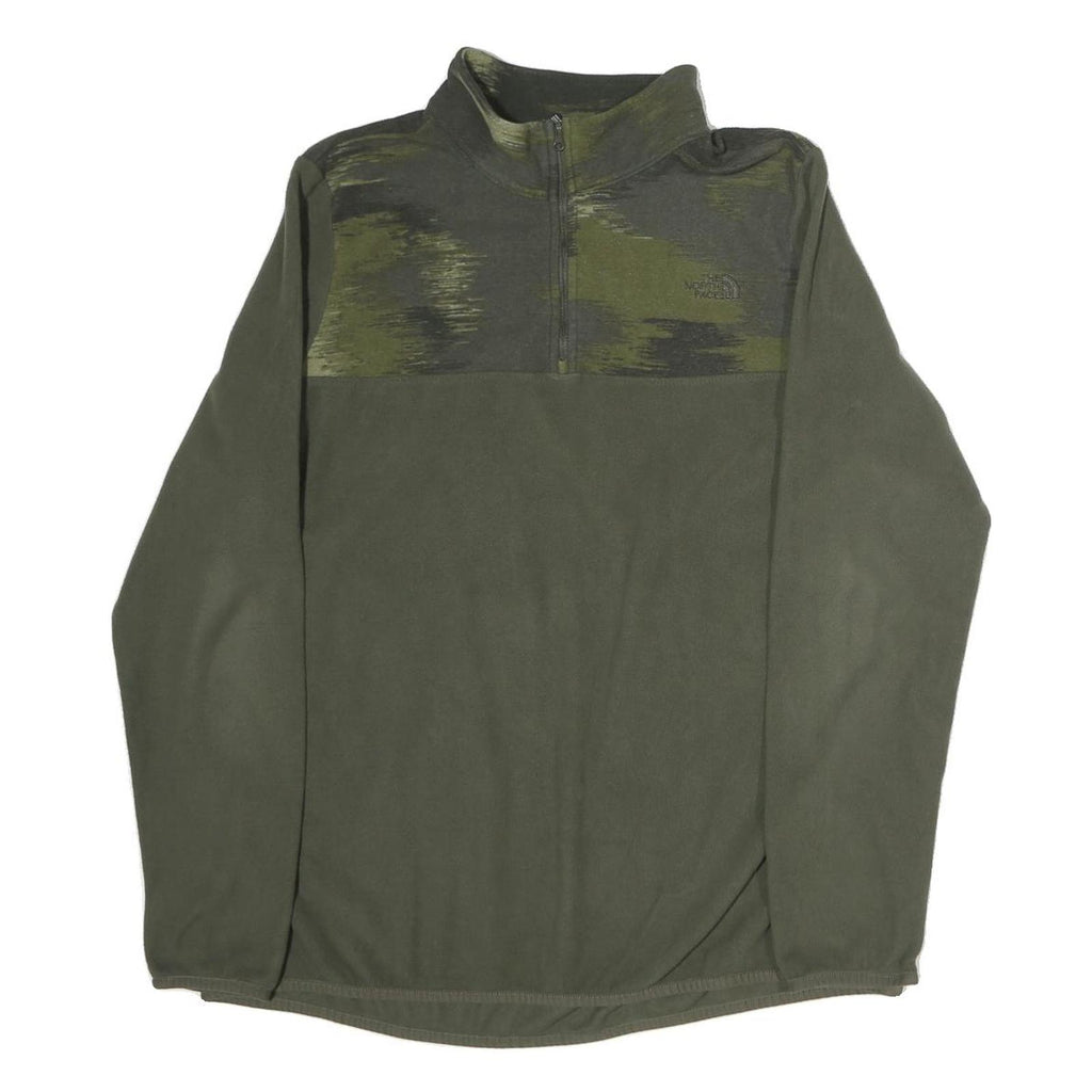 THE NORTH FACE Womens Green & Grey Patterned Plain Pullover Jumper XL Polyester