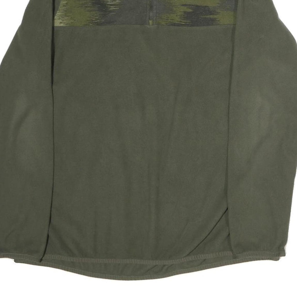 THE NORTH FACE Womens Green & Grey Patterned Plain Pullover Jumper XL Polyester