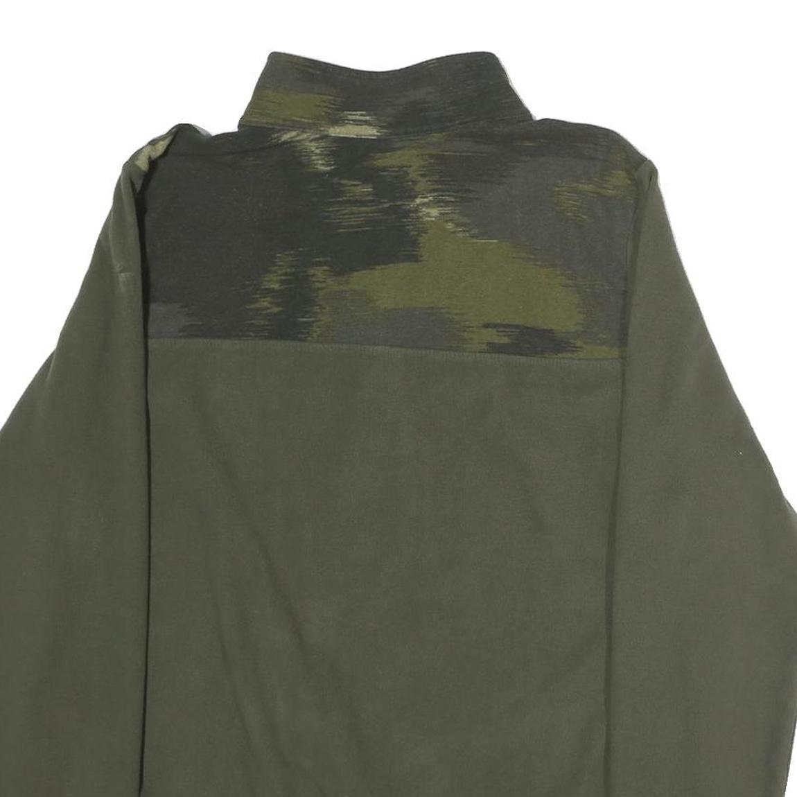 THE NORTH FACE Womens Green & Grey Patterned Plain Pullover Jumper XL Polyester