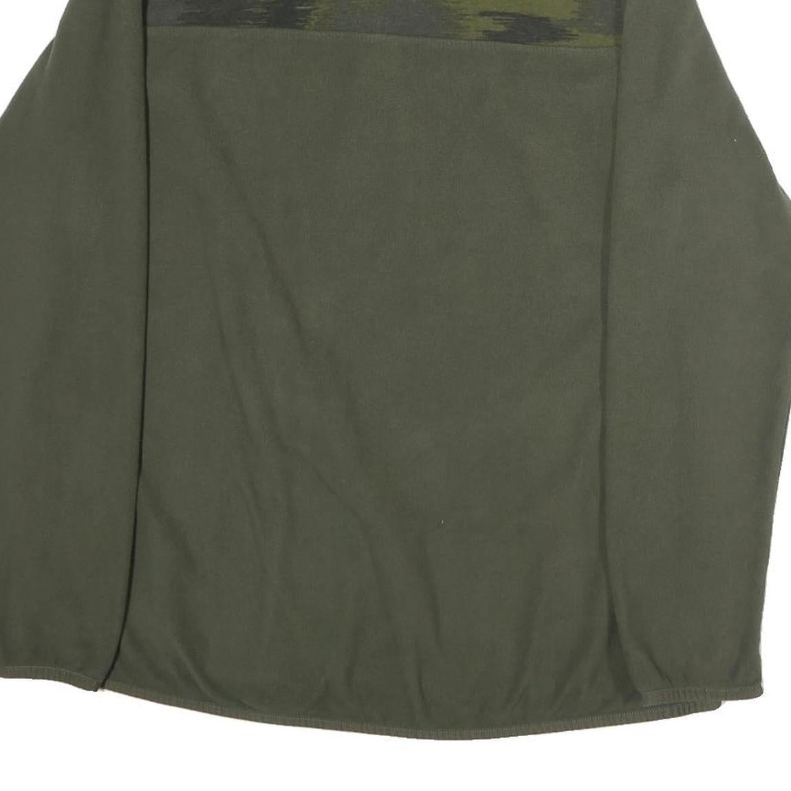 THE NORTH FACE Womens Green & Grey Patterned Plain Pullover Jumper XL Polyester