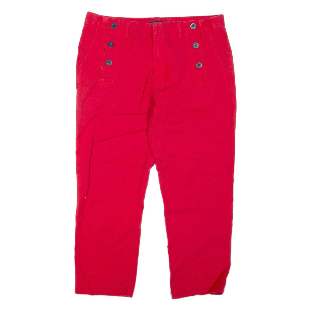 TOMMY HILFIGER Womens Trousers Red Regular Tapered W32 L24