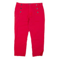 TOMMY HILFIGER Womens Trousers Red Regular Tapered W32 L24