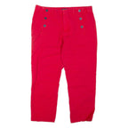 TOMMY HILFIGER Womens Trousers Red Regular Tapered W32 L24