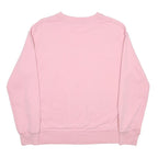 LEVIS Womens Pink Crew Neck XS Cotton Blend Logo Sweatshirt Pullover Casual