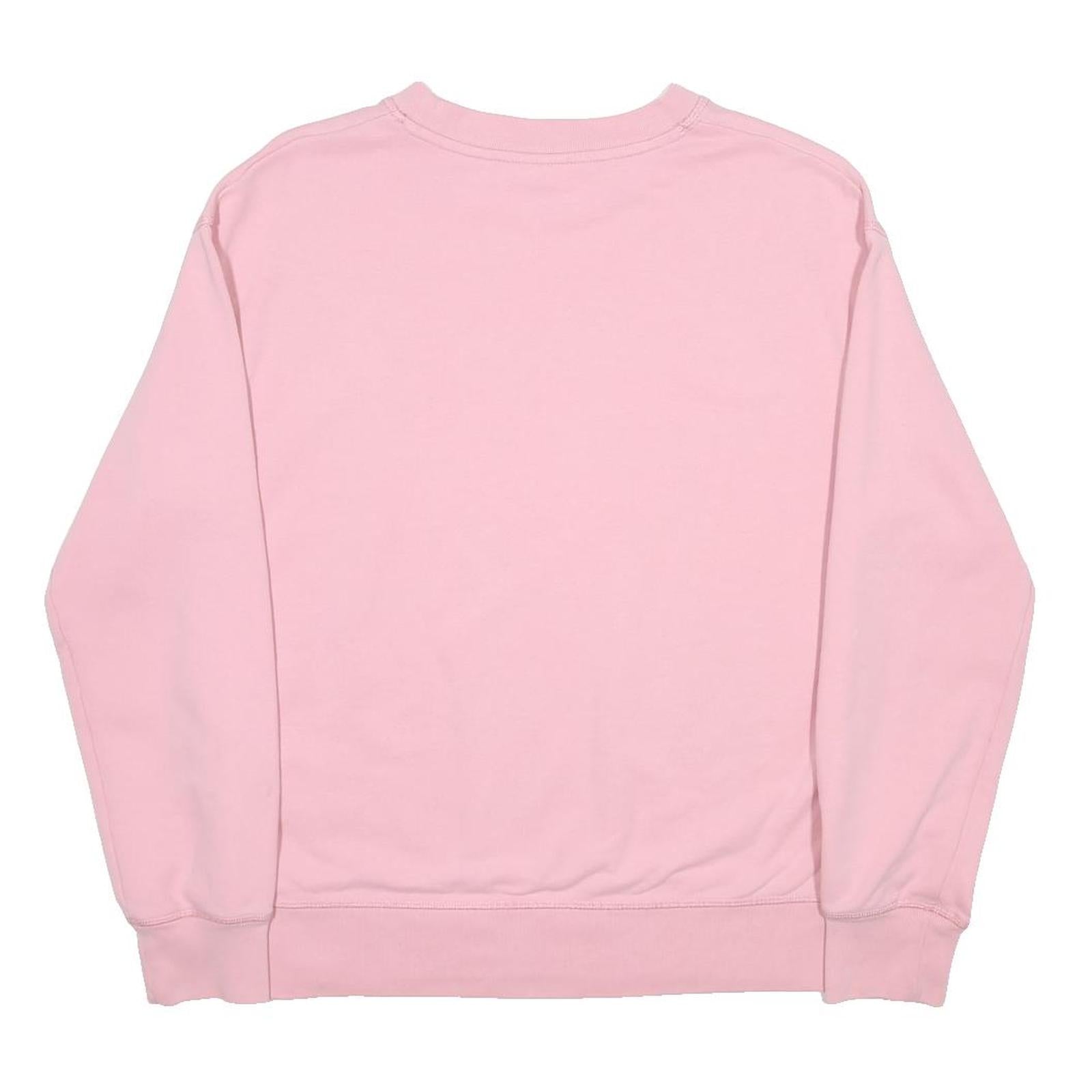 LEVIS Womens Pink Crew Neck XS Cotton Blend Logo Sweatshirt Pullover Casual