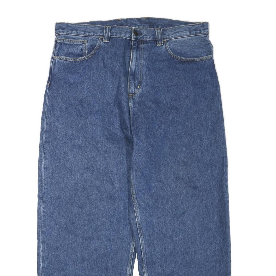 CARHARTT Mens Jeans Blue Regular Straight Denim Medium W40 L30 Casual Workwear