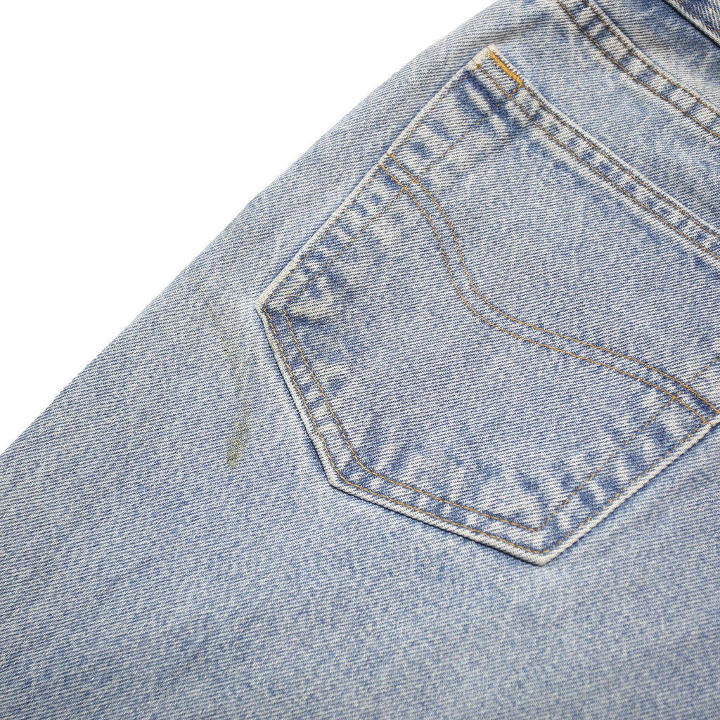 CARHARTT Mens Relaxed Light Blue Denim Jeans W50 L32 Zip Closure Casual Wear