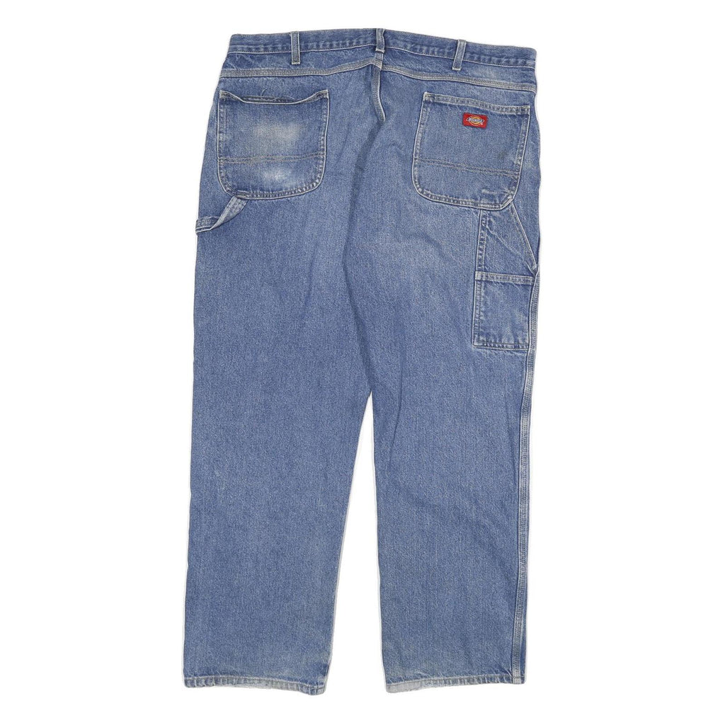 DICKIES Mens Regular Fit Blue Denim Jeans W40 L32 Workwear Casual Cotton Blend