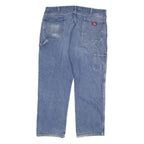 DICKIES Mens Regular Fit Blue Denim Jeans W40 L32 Workwear Casual Cotton Blend
