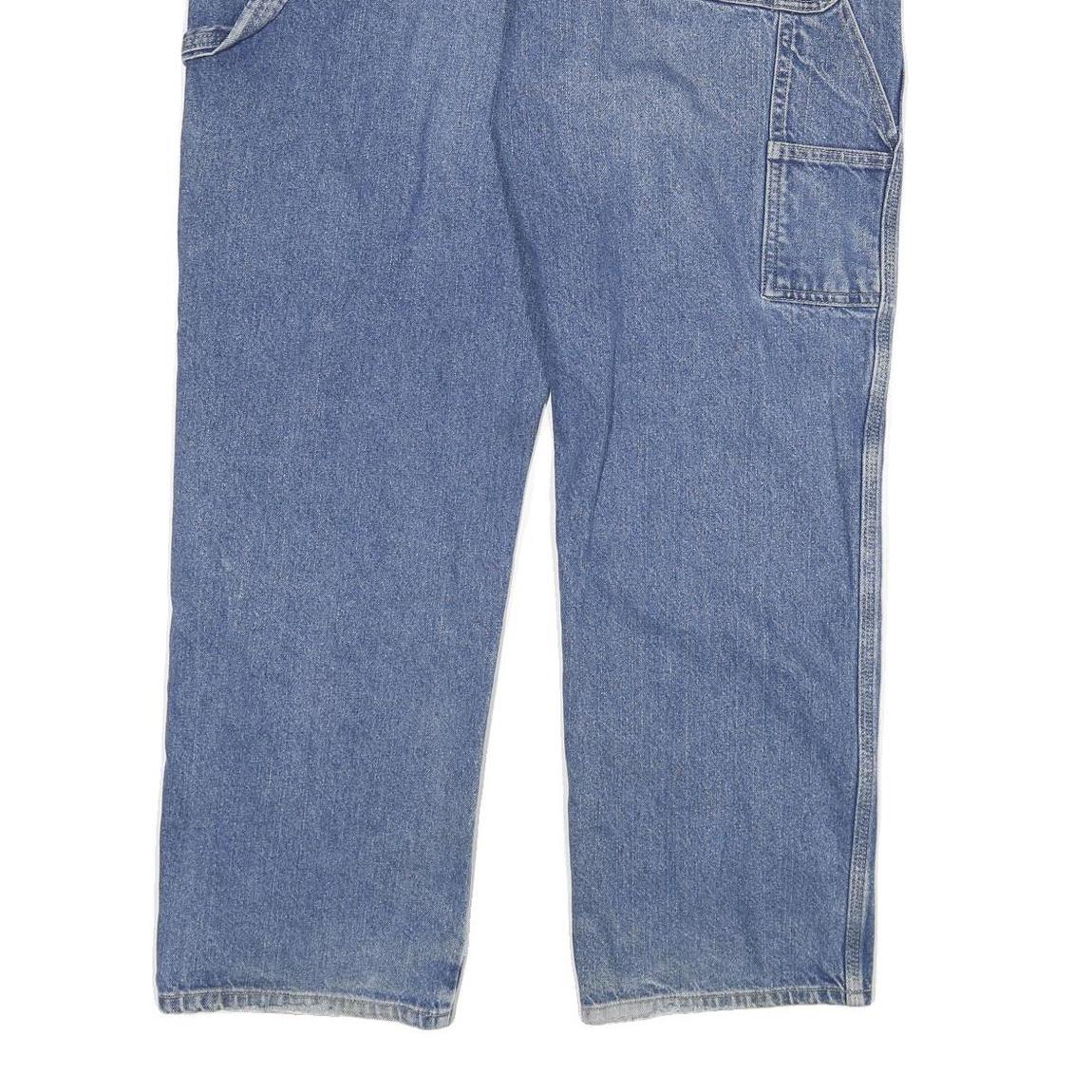 DICKIES Mens Regular Fit Blue Denim Jeans W40 L32 Workwear Casual Cotton Blend