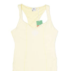 SLAZENGER Dress Overlay Womens Playsuit Yellow Skinny UK 10