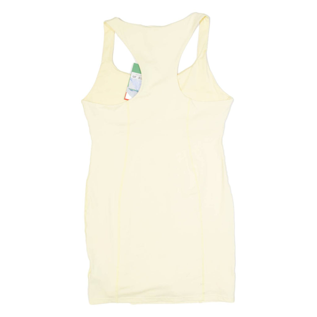 SLAZENGER Dress Overlay Womens Playsuit Yellow Skinny UK 10