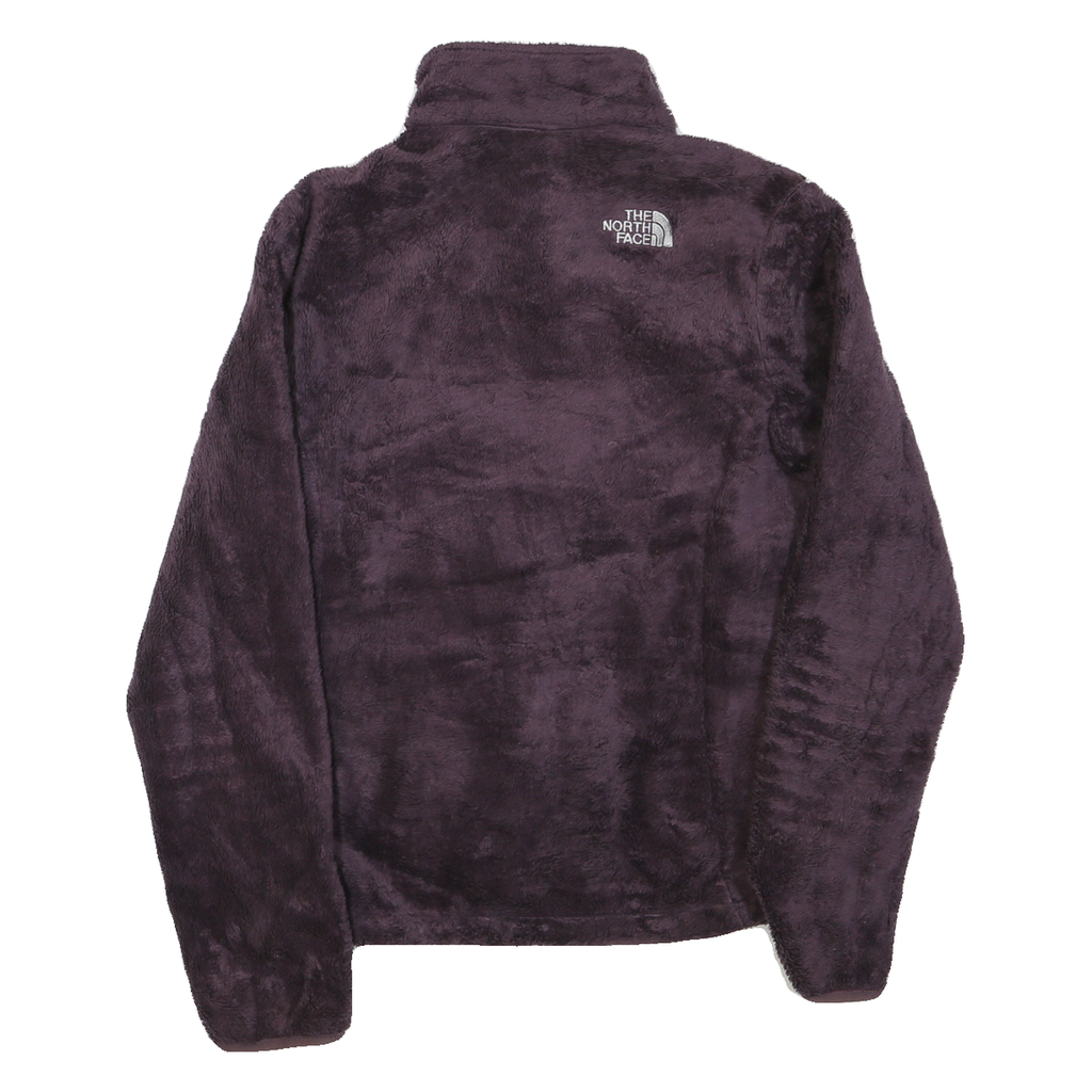 THE NORTH FACE Womens Purple Jacket S Polyester Blend Fleece Zip Up Casual