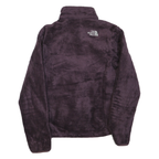 THE NORTH FACE Womens Purple Jacket S Polyester Blend Fleece Zip Up Casual