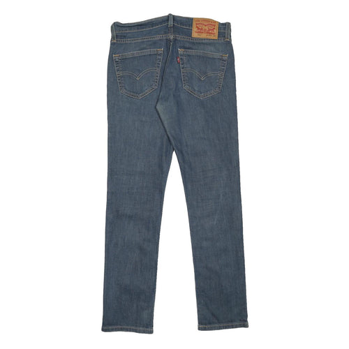 LEVI'S 511 Slim Mens Jeans Blue Slim Skinny Denim Medium W29 L30 Zip