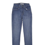 LEVI'S 721 High Rise Skinny Womens Jeans Blue Slim Denim Medium W26 L32 Stretch