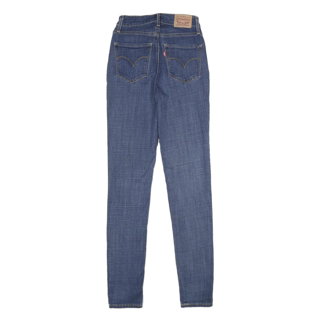 LEVI'S 721 High Rise Skinny Womens Jeans Blue Slim Denim Medium W26 L32 Stretch