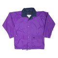 HELLY HANSEN Mens Purple & Navy Outdoor Jacket XL Polyester Blend Plain Water
