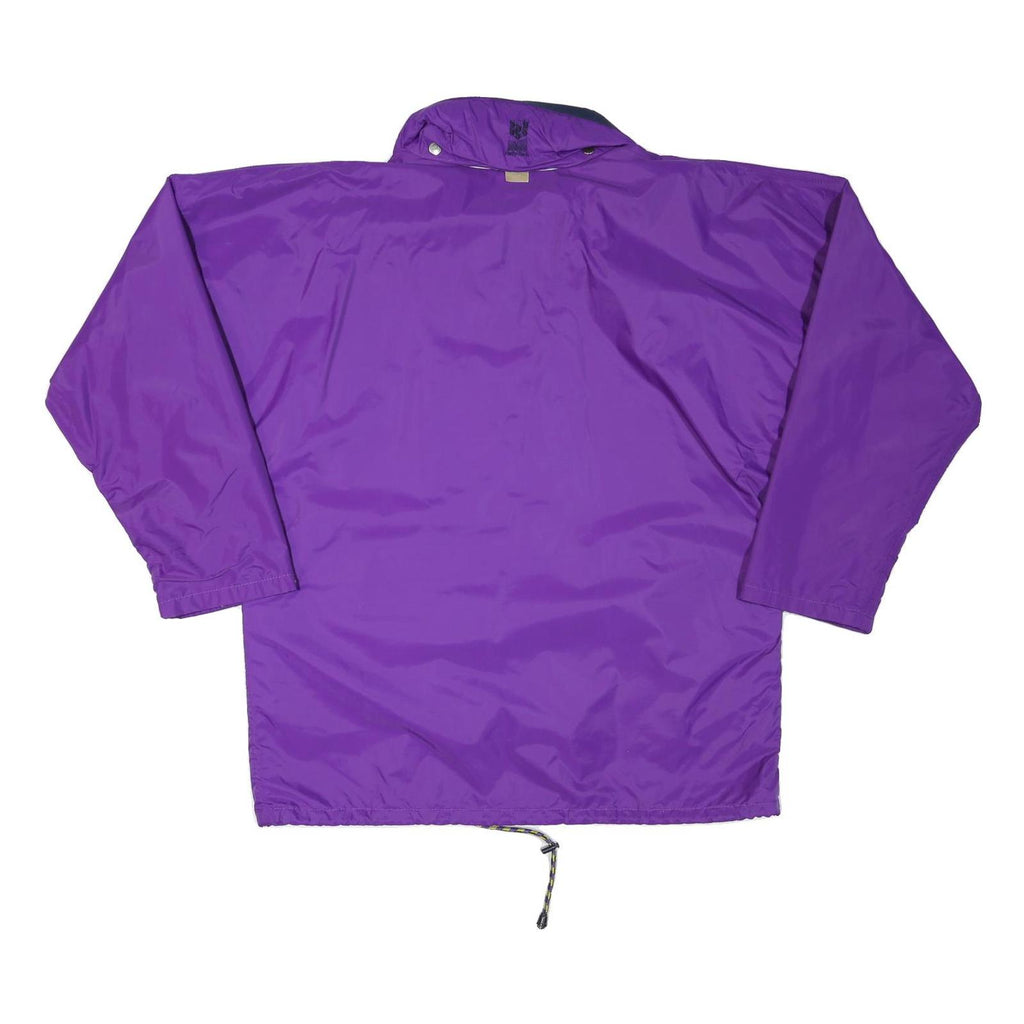 HELLY HANSEN Mens Purple & Navy Outdoor Jacket XL Polyester Blend Plain Water