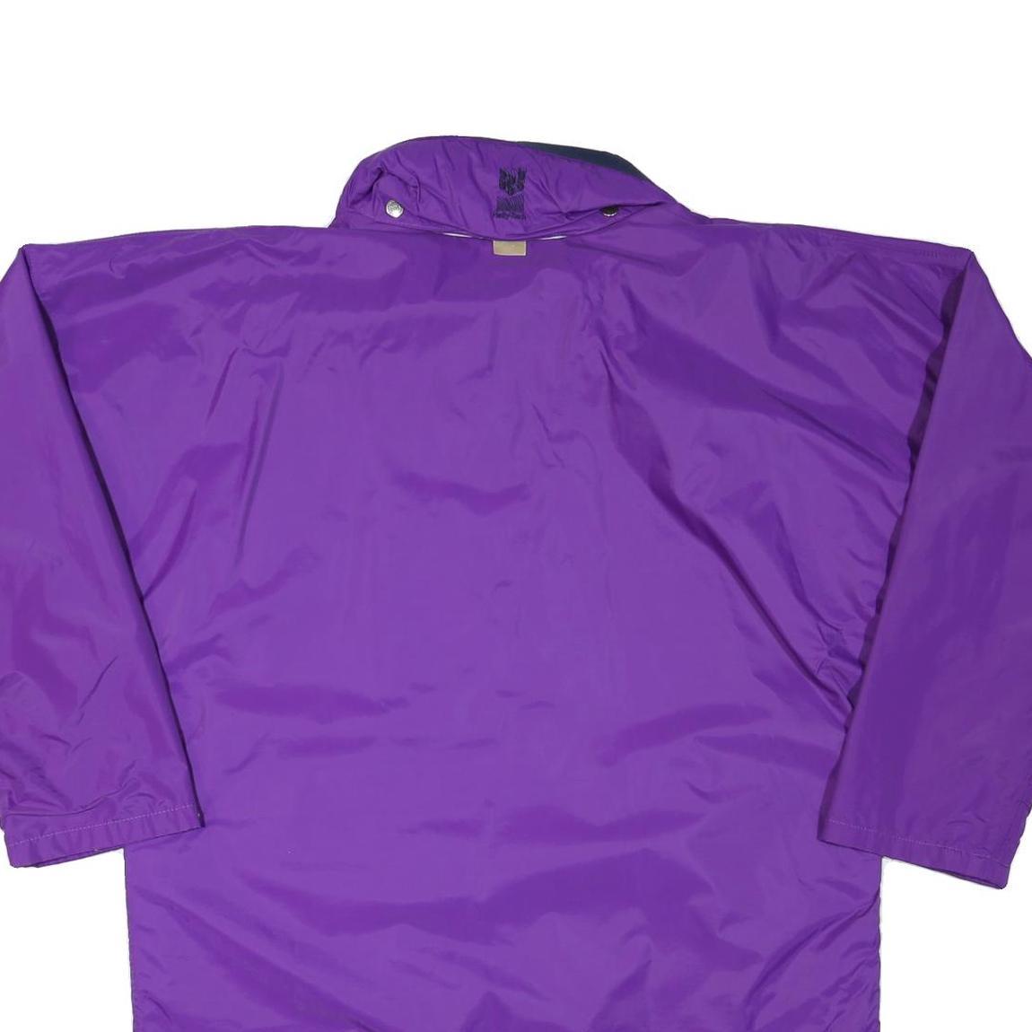 HELLY HANSEN Mens Purple & Navy Outdoor Jacket XL Polyester Blend Plain Water