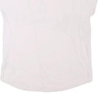 ELLESSE Womens White Grey Logo Graphic T-Shirt UK 12 Short Sleeve Crew Neck