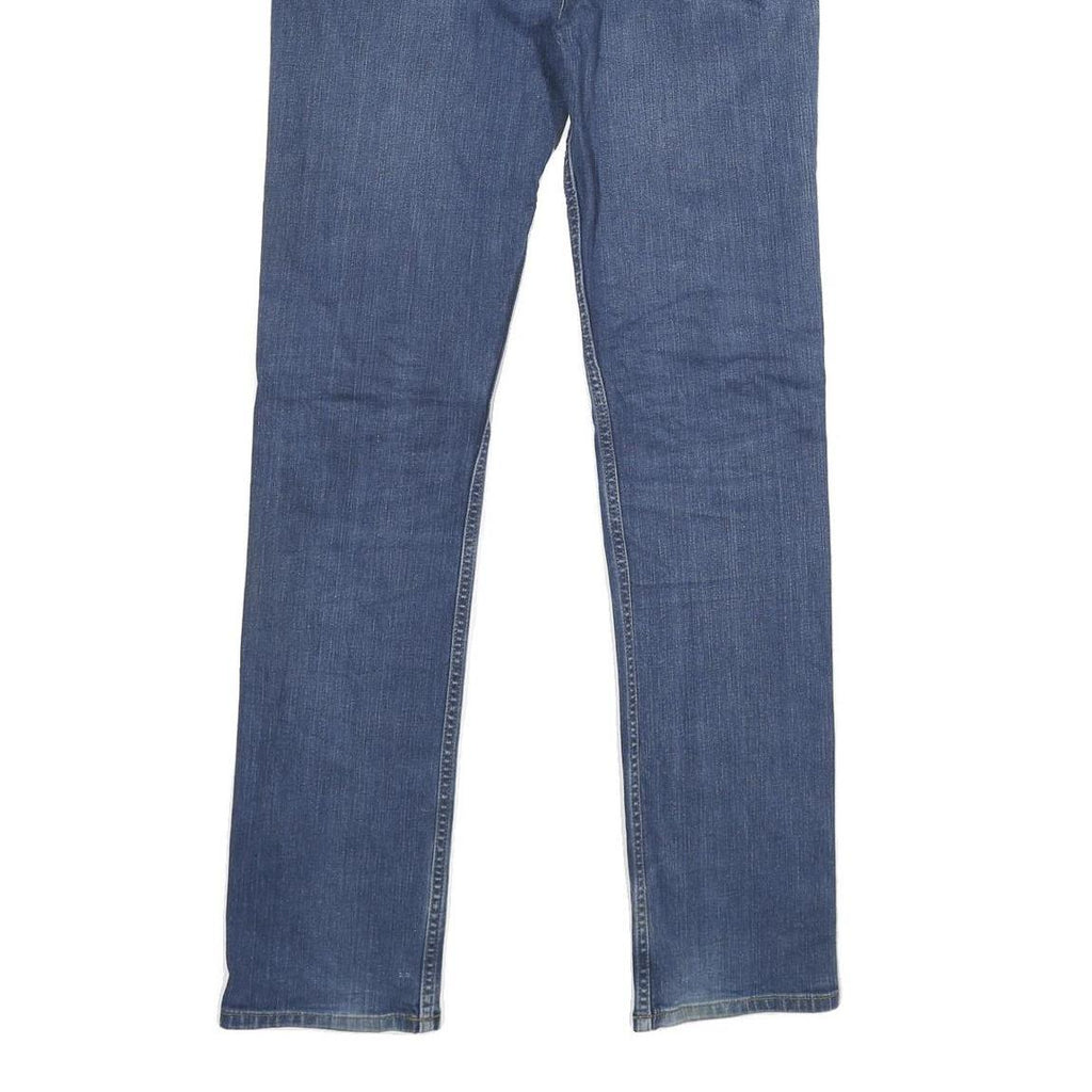 CARHARTT Mens Jeans Blue Regular Straight Denim Rinse W31 L34 Zip Closure