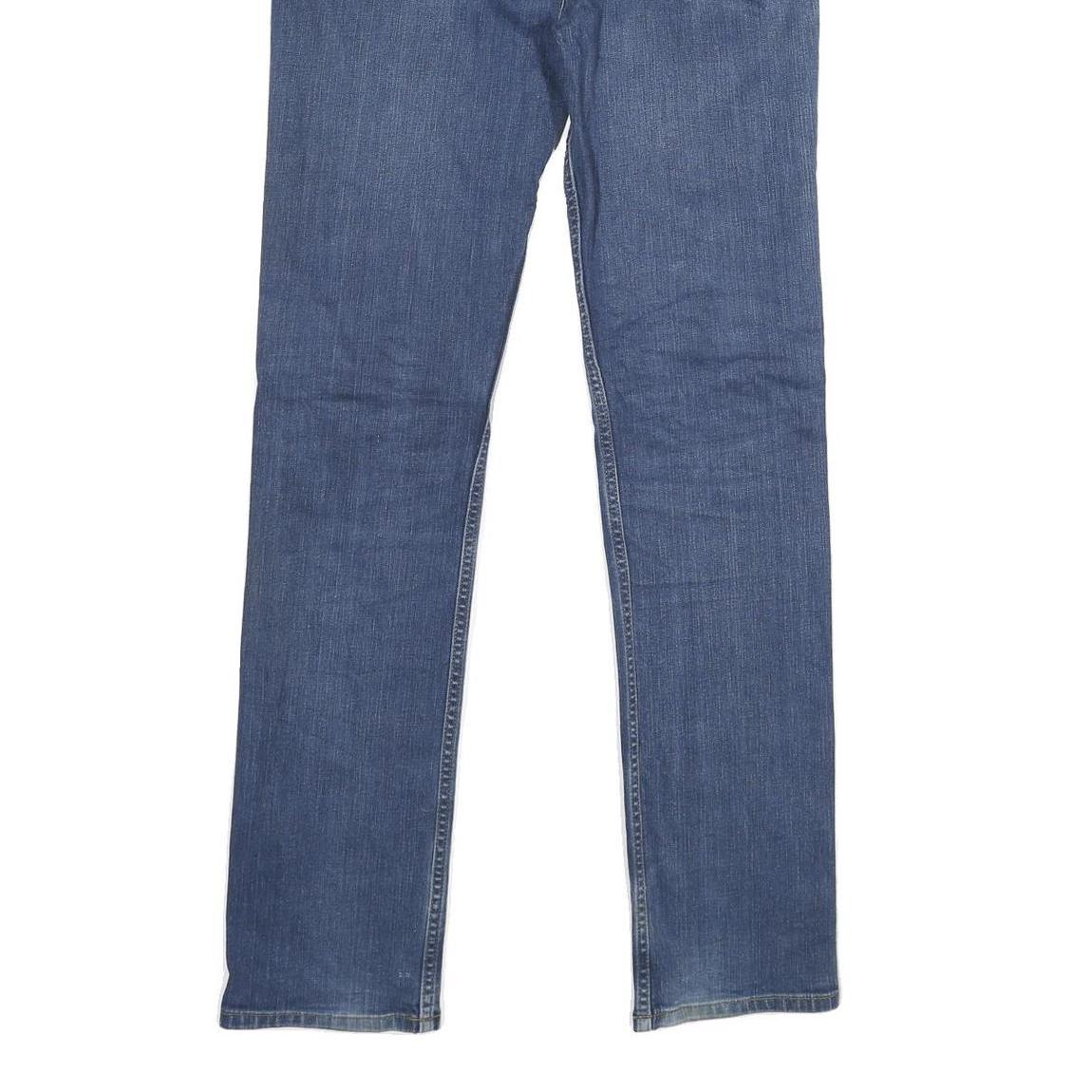 CARHARTT Mens Jeans Blue Regular Straight Denim Rinse W31 L34 Zip Closure